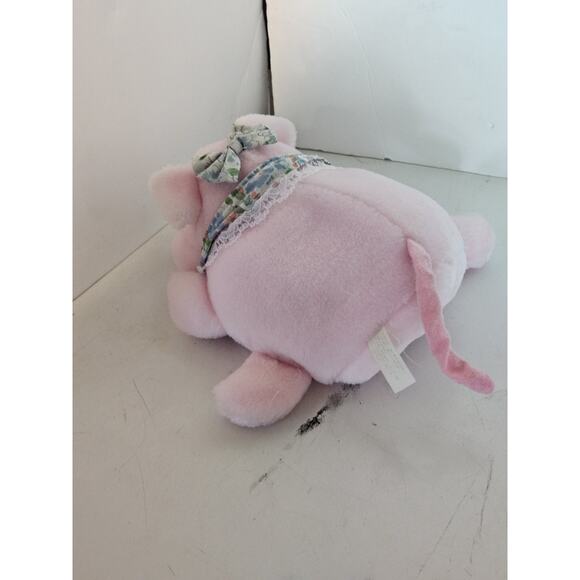 Vintage Stuff Plush Mama Pig And 4 Stuffed Animal Piglets Zippered Tummy Pouch - Picture 5 of 12